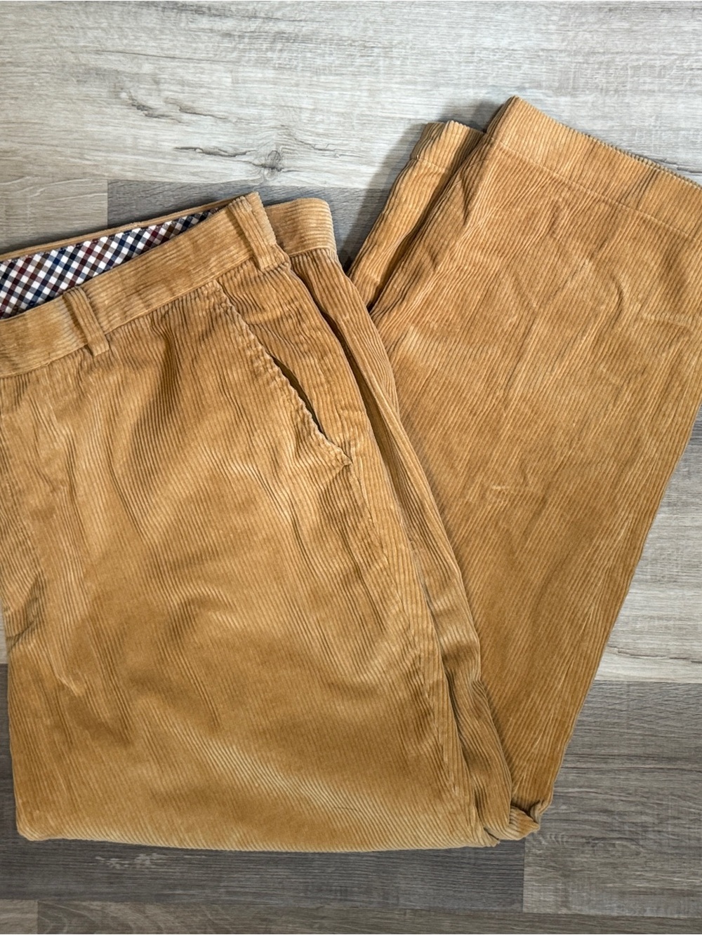 Brooks Brothers Camel Corduroy Pants - Warm Tan